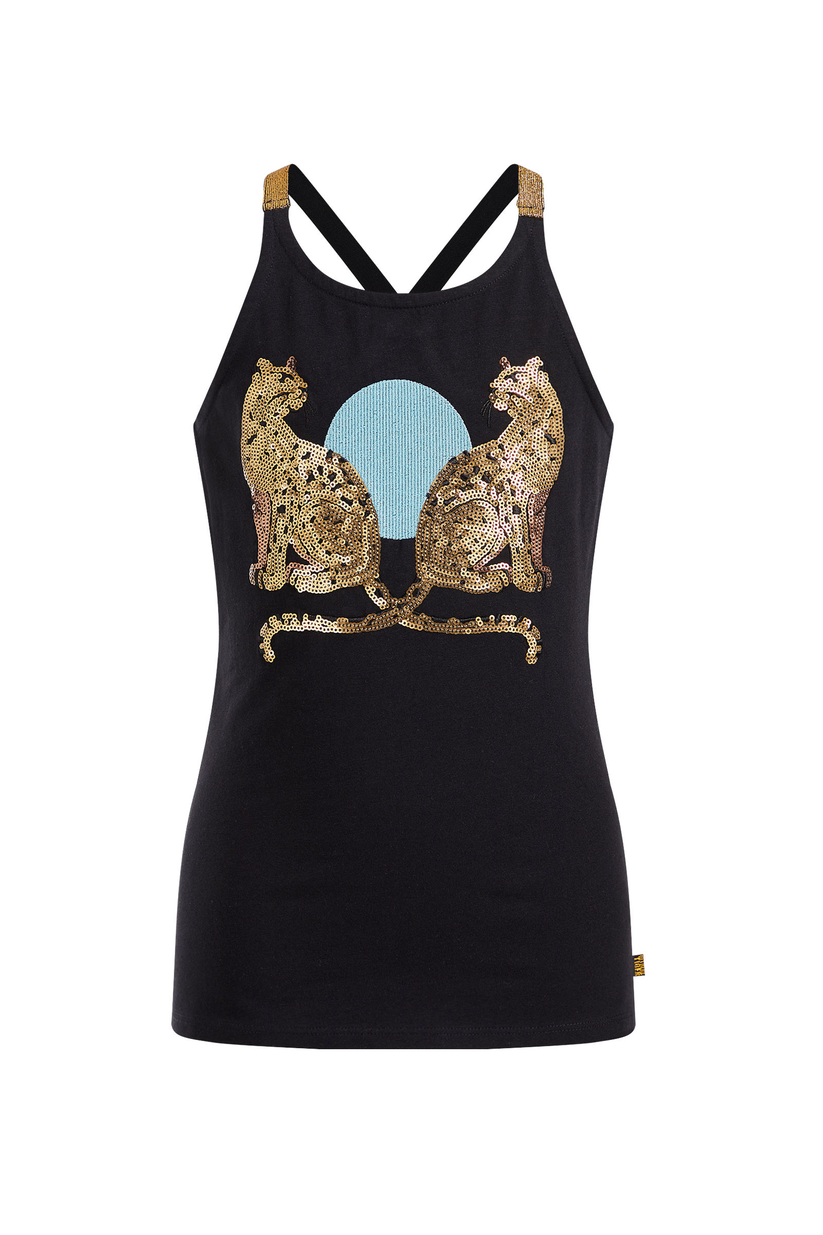 Meisjes singlet met pailletten applicatie | wefashion.nl